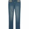 New 👍 Lucky Brand Ada Wash Floral High-Waist Straight-Leg 👖 Jeans - 👧 Girls For Kids 😀 -Lucky Brand Shop zu104351988 main tm1665680303