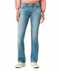 Best Pirce 🎁 Lucky Brand Light Blue Stone Wash Bootcut 👖 Jeans - 👩 Women 👍