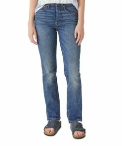 Best Pirce 😉 Lucky Brand Lightyear Blue Zoe High-Rise Straight-Leg 👖 Jeans - 👩 Women 👏