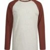 Cheap 🎁 Lucky Brand Oatmeal Heather & Burnt Brown Key Long-Sleeve Raglan Tee - Boys For Kids 🧨