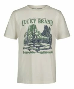 Best Pirce 🥰 Lucky Brand Cloud Dancer National Park Logo Tee - Boys For Kids 🔔