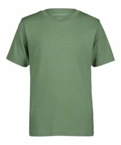 New 😀 Lucky Brand Earth Green Heather Key Solid Tee - Boys For Kids 🎁