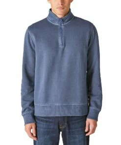 Flash Sale 😍 Lucky Brand Blue Fleece Quarter-Zip Pullover - Men 🥰