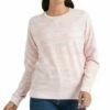 Discount ❤️ Lucky Brand Pink Camouflage Raglan-Sleeve Crewneck Sweatshirt - 👩 Women 🤩